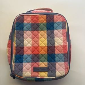Vera Bradley Tropics Plaid Lunchbox Lunch Bunch Bag